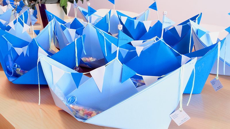 K-Bloom Theme Boat –Bomboniere Kid